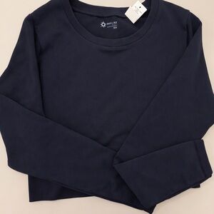 Aerie Midnight Blue Long Sleeve Tee